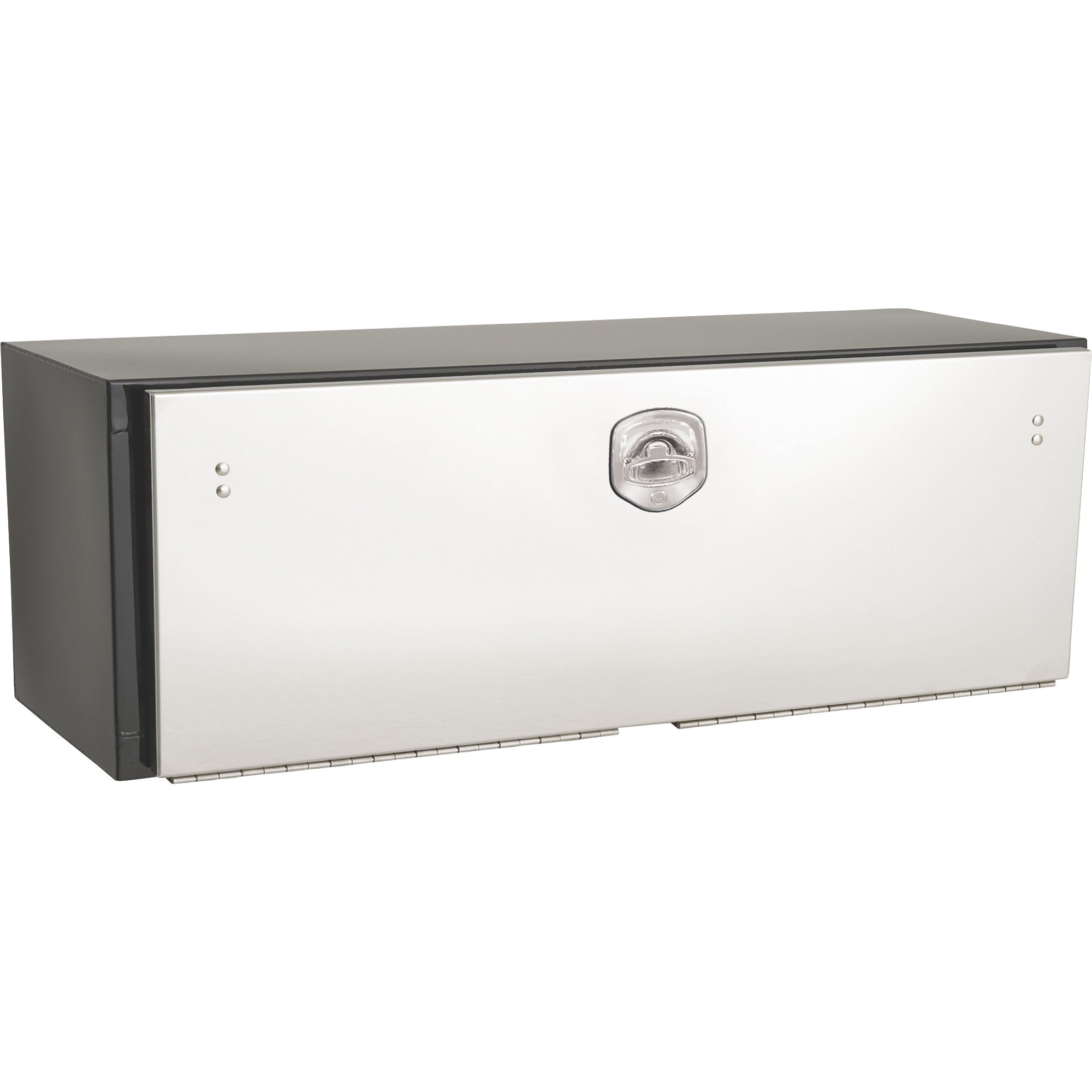 Phoenix USA Truck Tool Box — Gloss Black with Stainless Steel Door